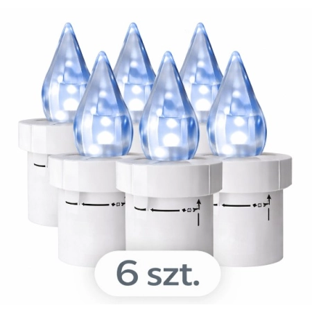 Znicz-led-bialy-wklad-elektryczny-10,5-cm